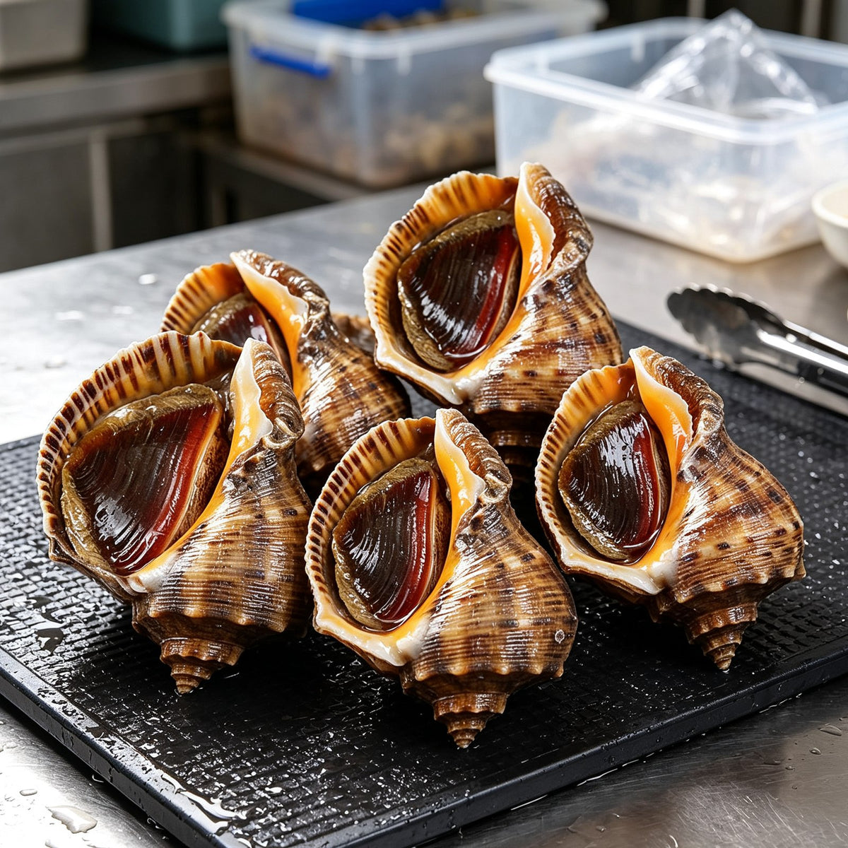Fresh Steamed Whole Sea Snails