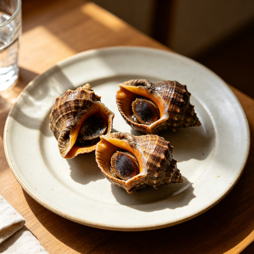 Fresh Steamed Whole Sea Snails