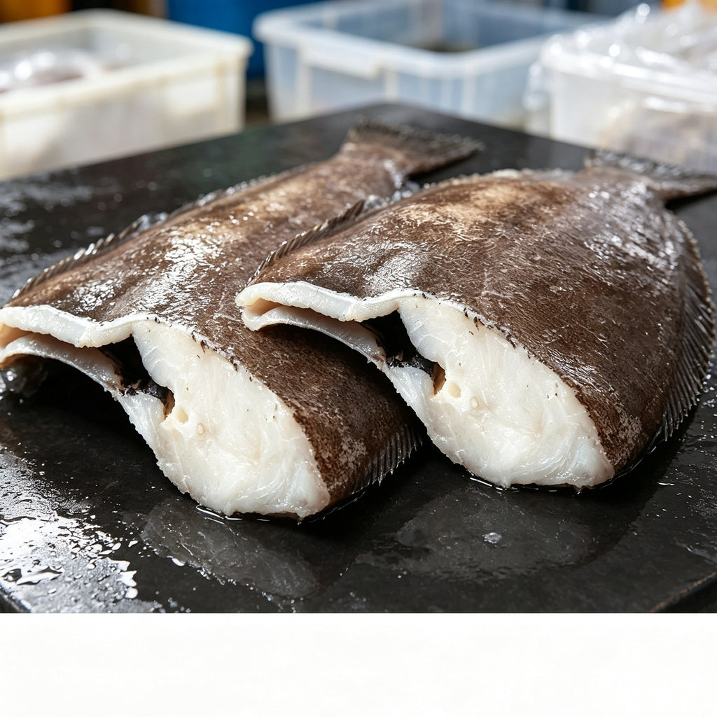 Fresh Halibut Fillets Skin On