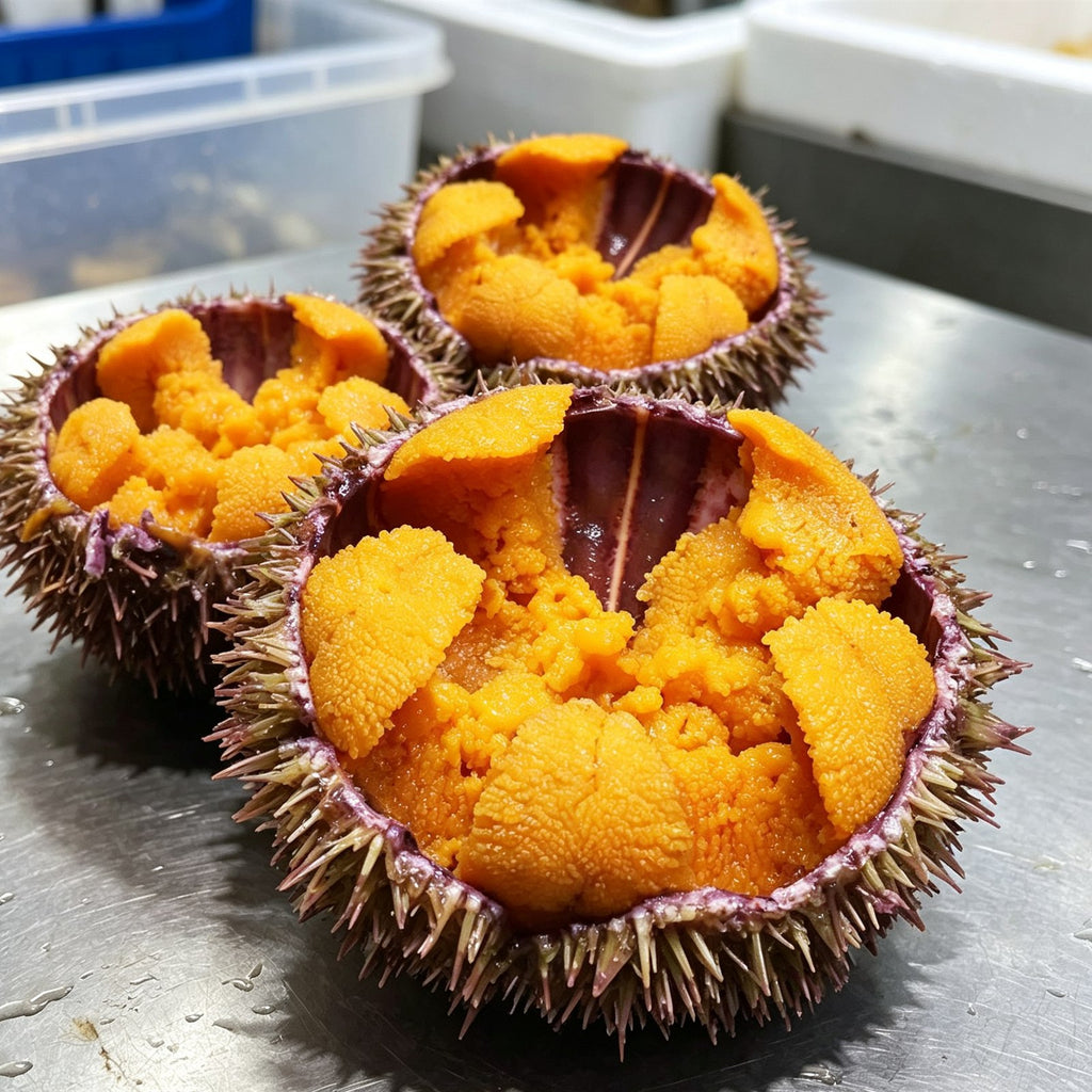 Fresh Whole Sea Urchins With Roe