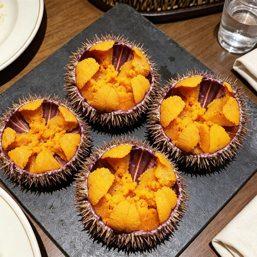 Fresh Whole Sea Urchins With Roe