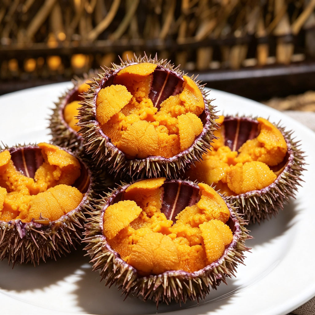 Fresh Whole Sea Urchins With Roe