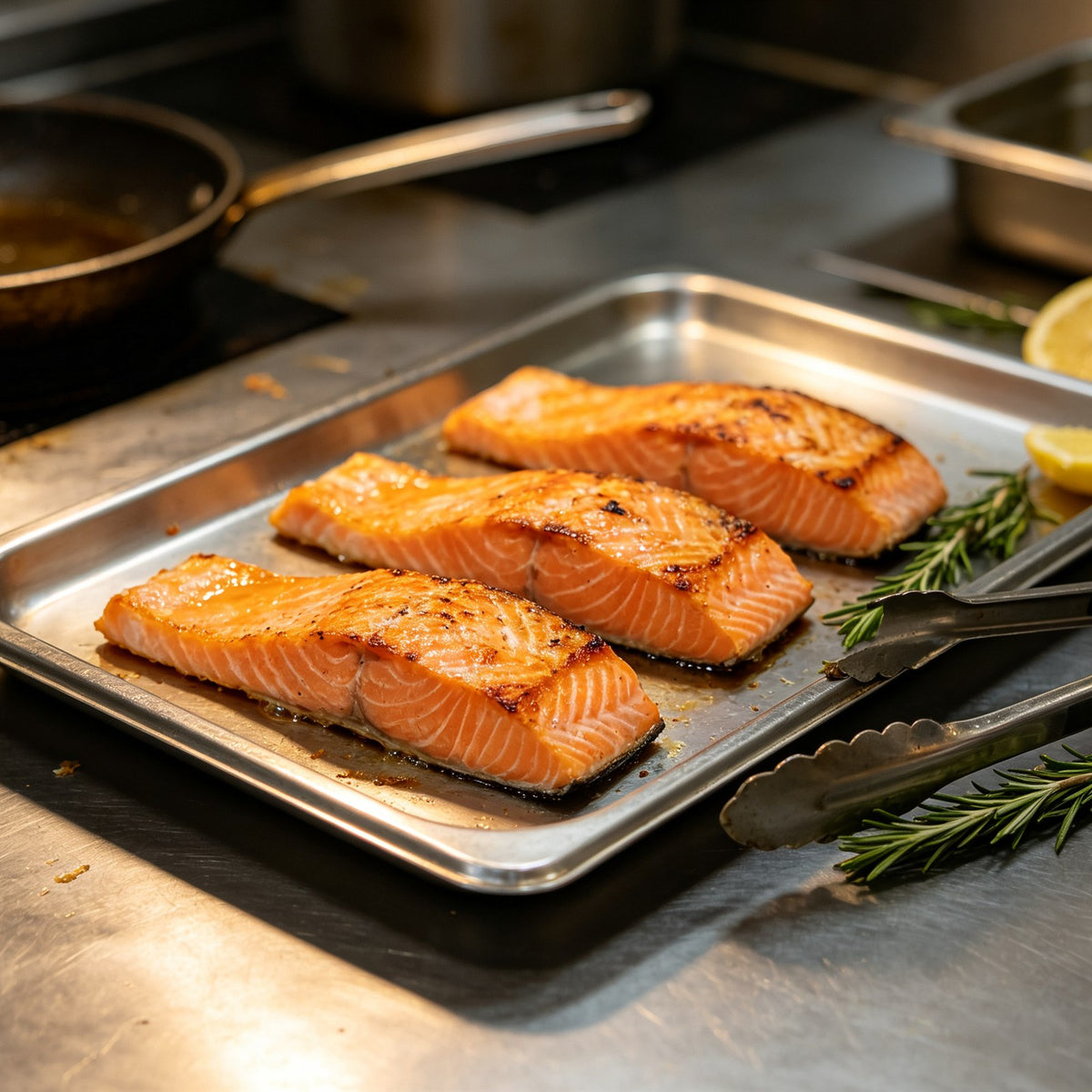 Premium Fresh Seared Salmon Fillets